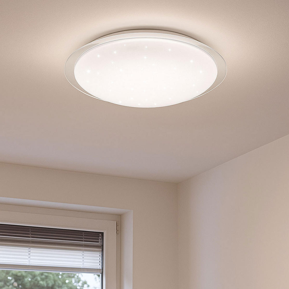 LED DECKENLEUCHTE Weiß Kunststoff - Weiß, Metall (46.5/7.5/7.5cm)