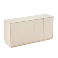 SIDEBOARD 160 cm, Ekru - Weiß, Holz (160/80/45cm) - Oviala