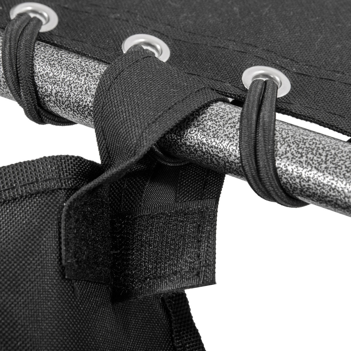 SONNENLIEGE aus Stahl 188x57x30 cm in Schwarz mit 5-fach verstellbarer Rückenlehne - Schwarz, Metall (57/30/188cm) - Modfu