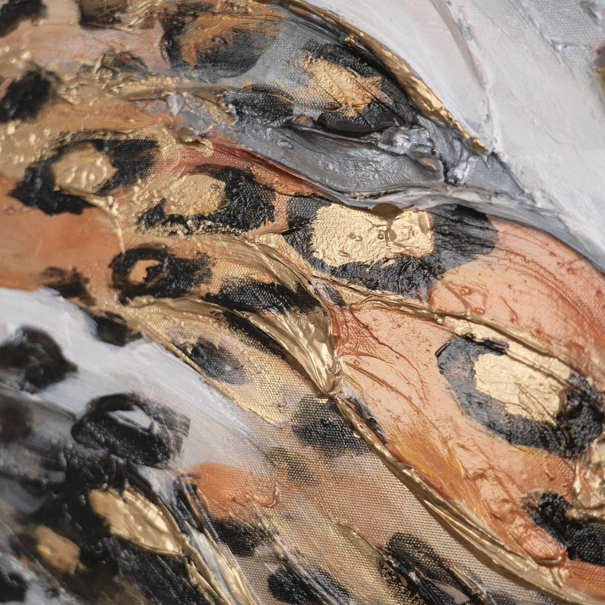 GEMÄLDE Wilde Energie II Schattenfugenrahmen Schwarz 200x100 cm - Schwarz, Holz (200/100cm) - YS-art gallery
