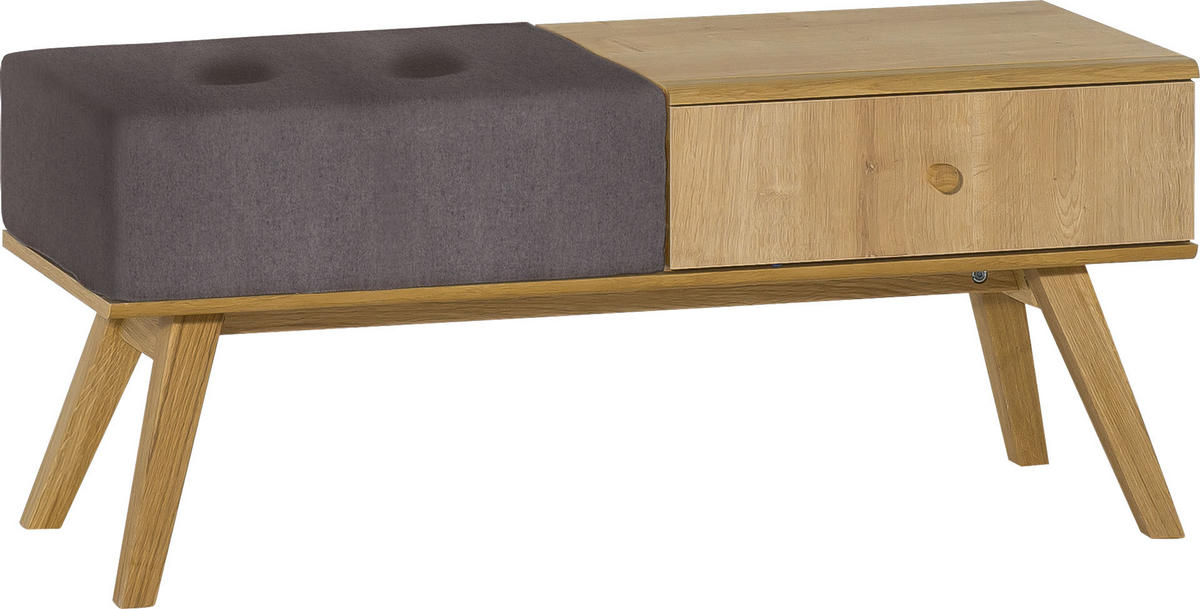 KISSEN FÜR SITZBANK NATURE 4024016 - Graphitfarben, Holzwerkstoff (40/50/18cm) - Vox Möbel