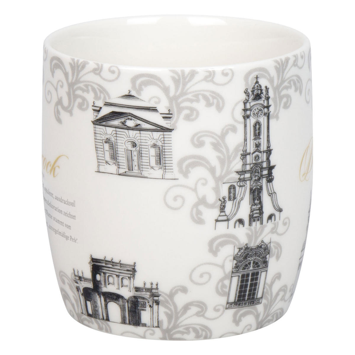 KAFFEEBECHER Architektur - Barock - Naturfarben, Keramik (0.4L) - Könitz