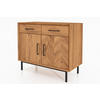 KOMMODE LEON Wildeiche - Wildeiche, Holz (97/80/45cm) - byoak