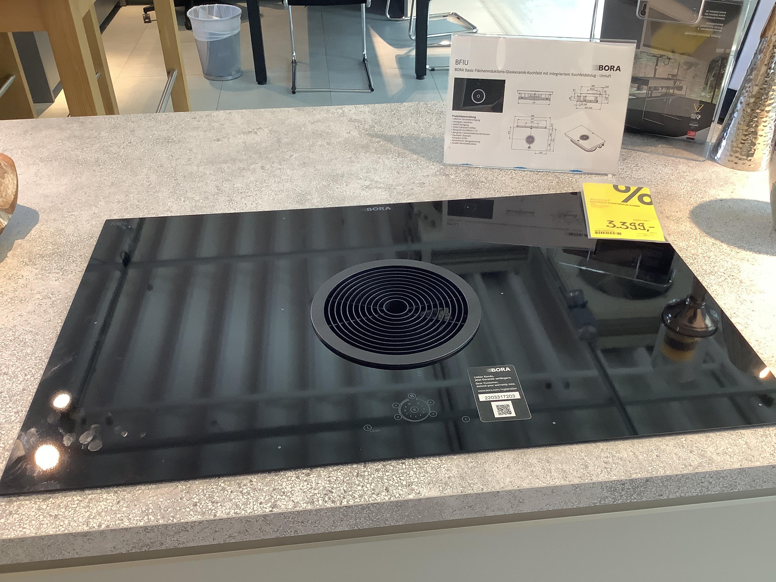 BORA Kochfeld-Dunstabzug-Kombi