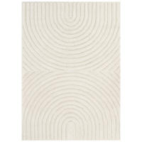 KURZFLORTEPPICH LINEA creme Bogenmuster 3D-Struktur 200/300 cm - Creme, Textil (200/300cm) - Tapiso
