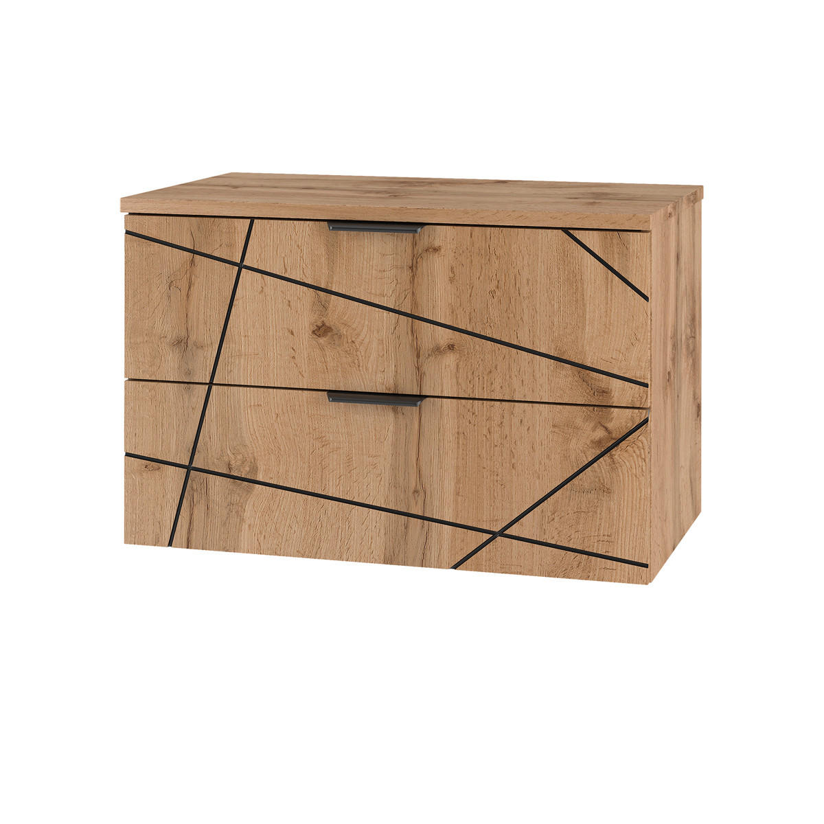 WASCHTISCHUNTERSCHRANK 80.6cm Teren Holz - Braun, Holzwerkstoff (80.6/52.2/46.5cm) - Petits-meubles