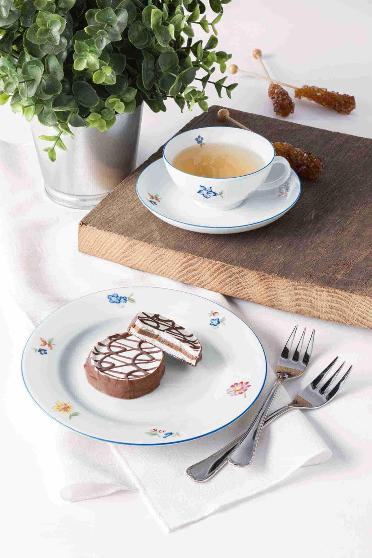 KOMBI-UNTERTASSEN Sonate Nostalgie weiß ø 14,8 cm 6er Set - Weiß, Keramik (14.8cm) - Seltmann Weiden