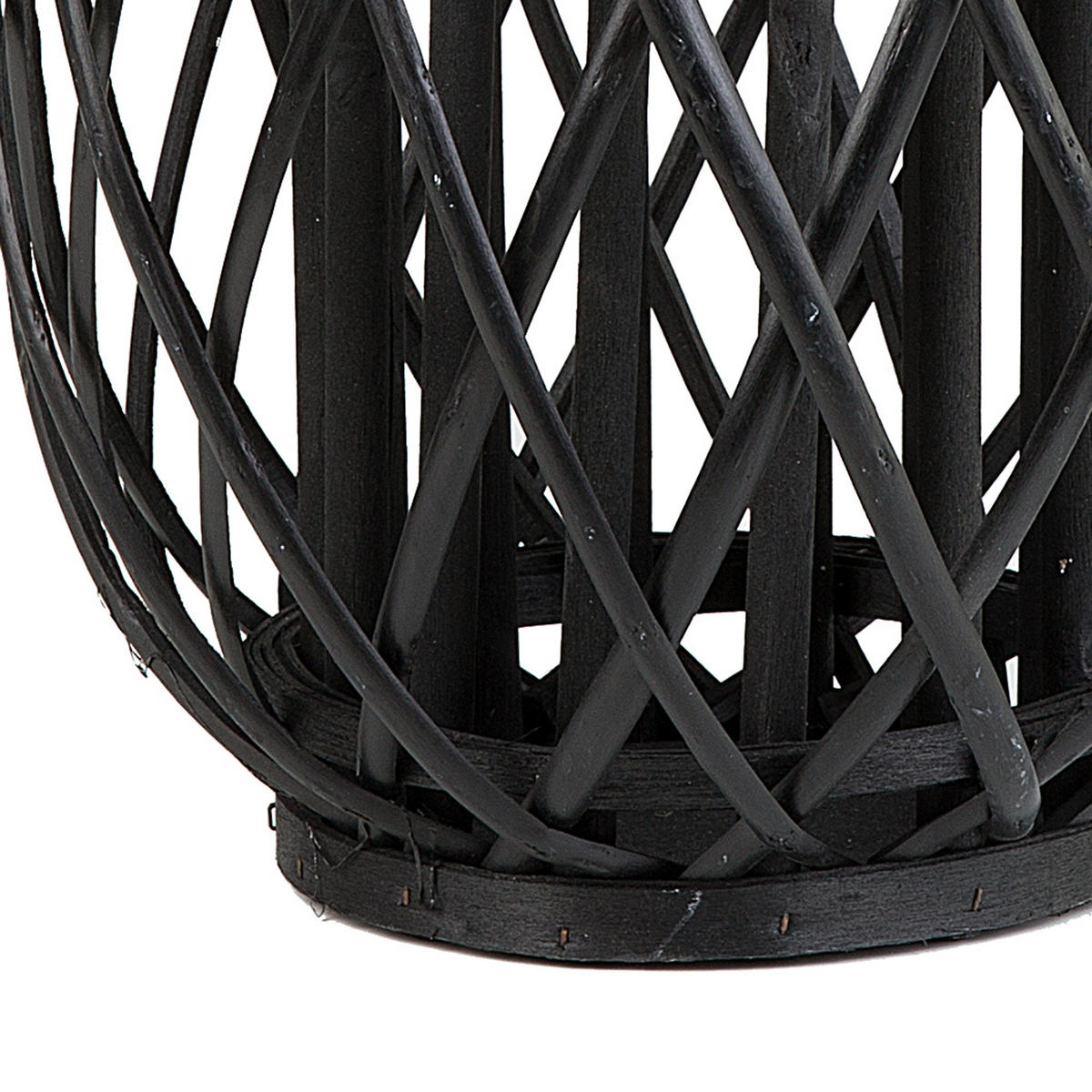 LATERNE Schwarz Mauritius - Schwarz, Holz (26/40/26cm) - Beliani