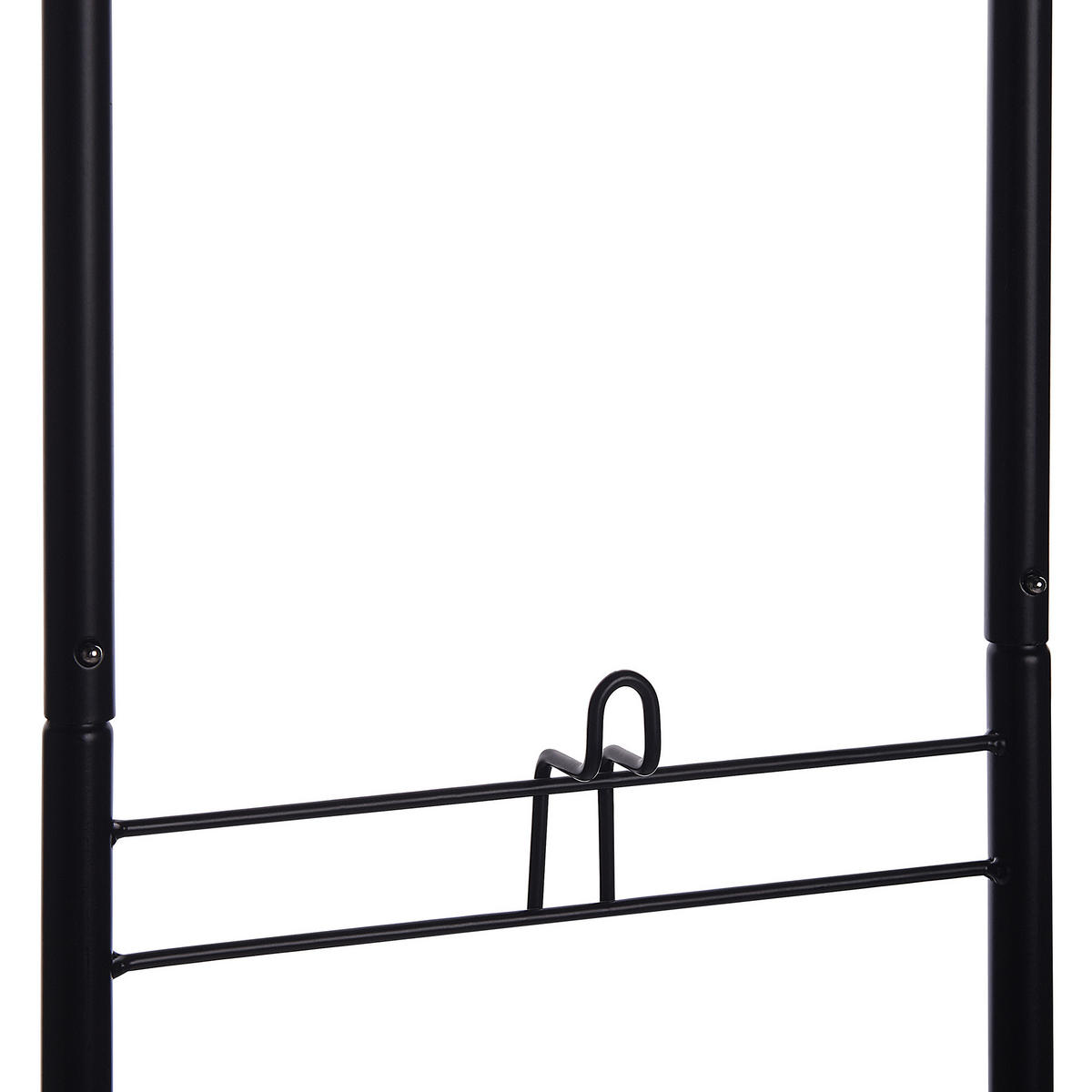 KORBSTÄNDER schwarz im 3er Set Ayapal - Schwarz, Metall (37/123/37cm) - Beliani