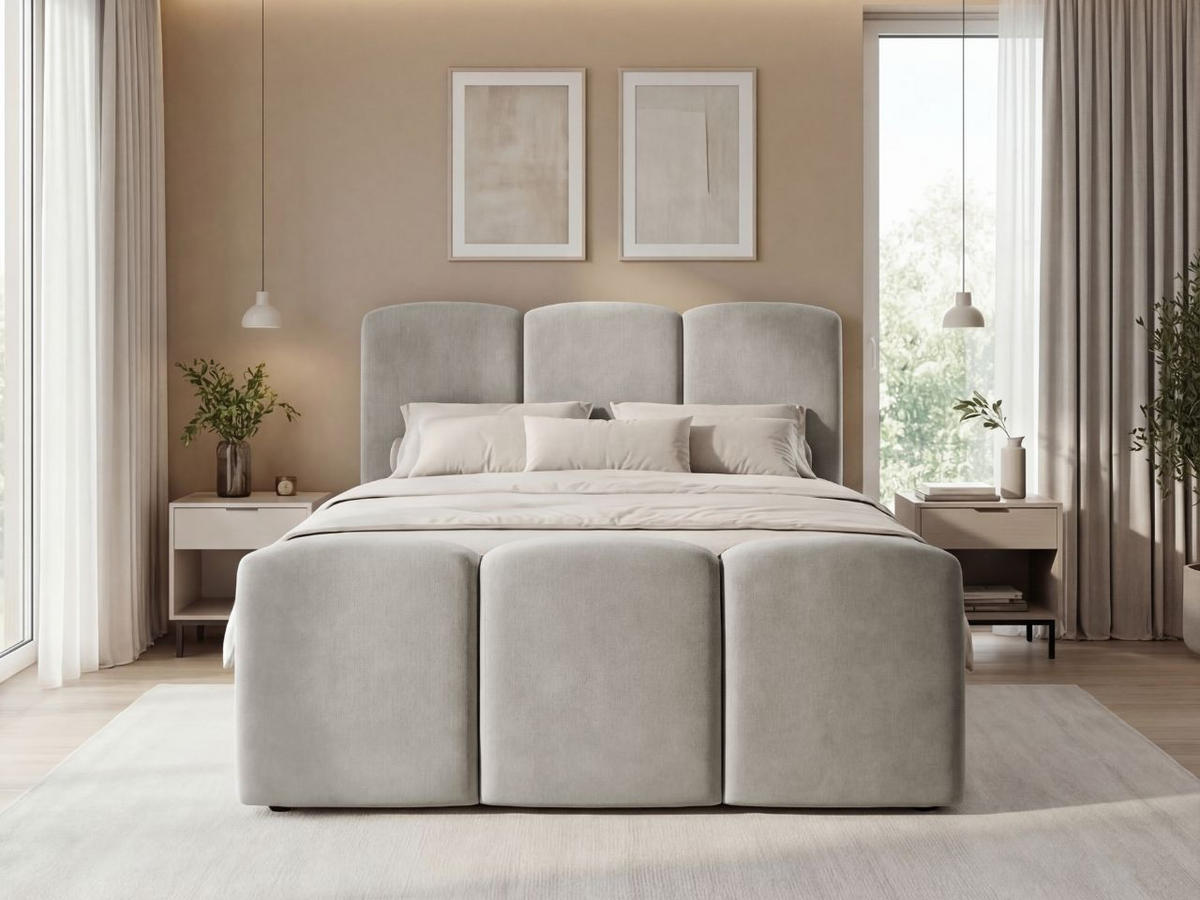 BOXBETT Campi 140x200 Grau - Grau, Holz/Textil (140/200cm) - Graingold