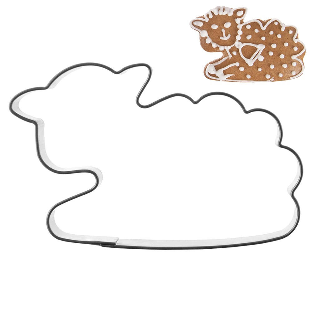 AUSSTECHFORM Lamm mini 6,5 cm Silber - Silberfarben, Metall (4/1.5/6.5cm) - Orion 