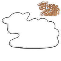 AUSSTECHFORM Lamm mini 6,5 cm Silber - Silberfarben, Metall (4/1.5/6.5cm) - Orion 