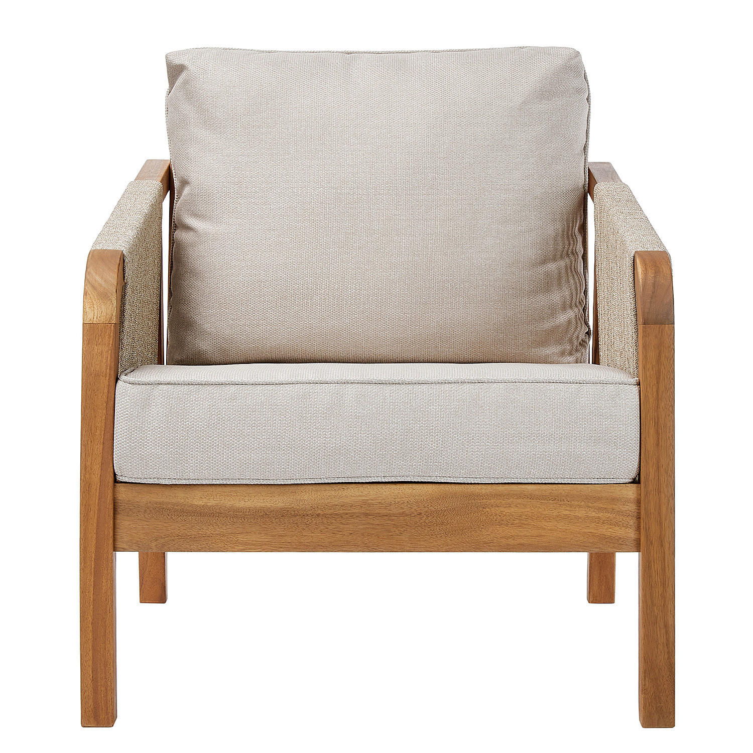 OUTDOOR-SESSEL Rope Island - Braun, Holzwerkstoff (80/69/70cm) - Butlers