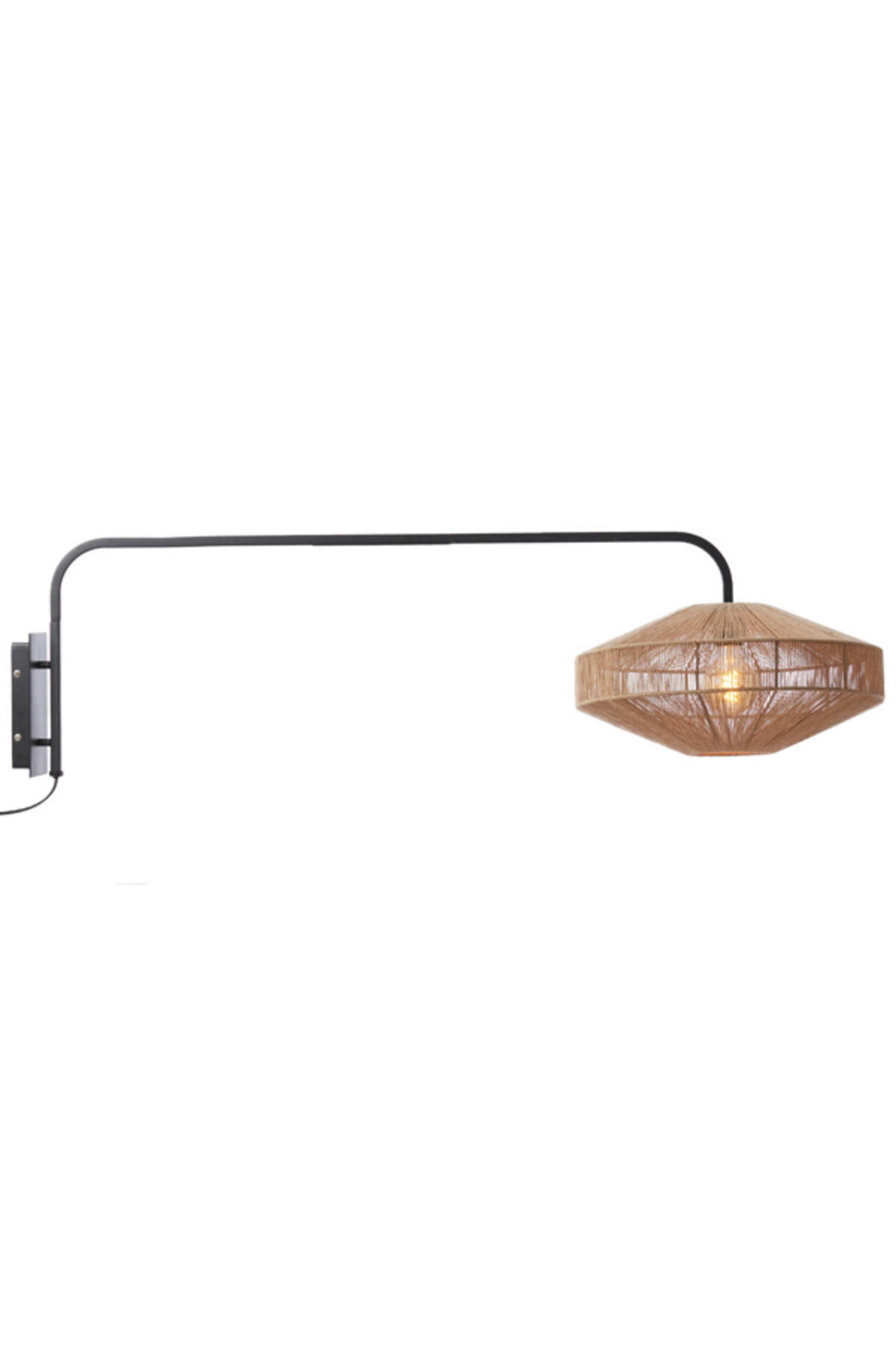 WANDLEUCHTE Lyra Braun Ø43/115 cm - Braun, Metall (43/115/43cm) - Light & Living