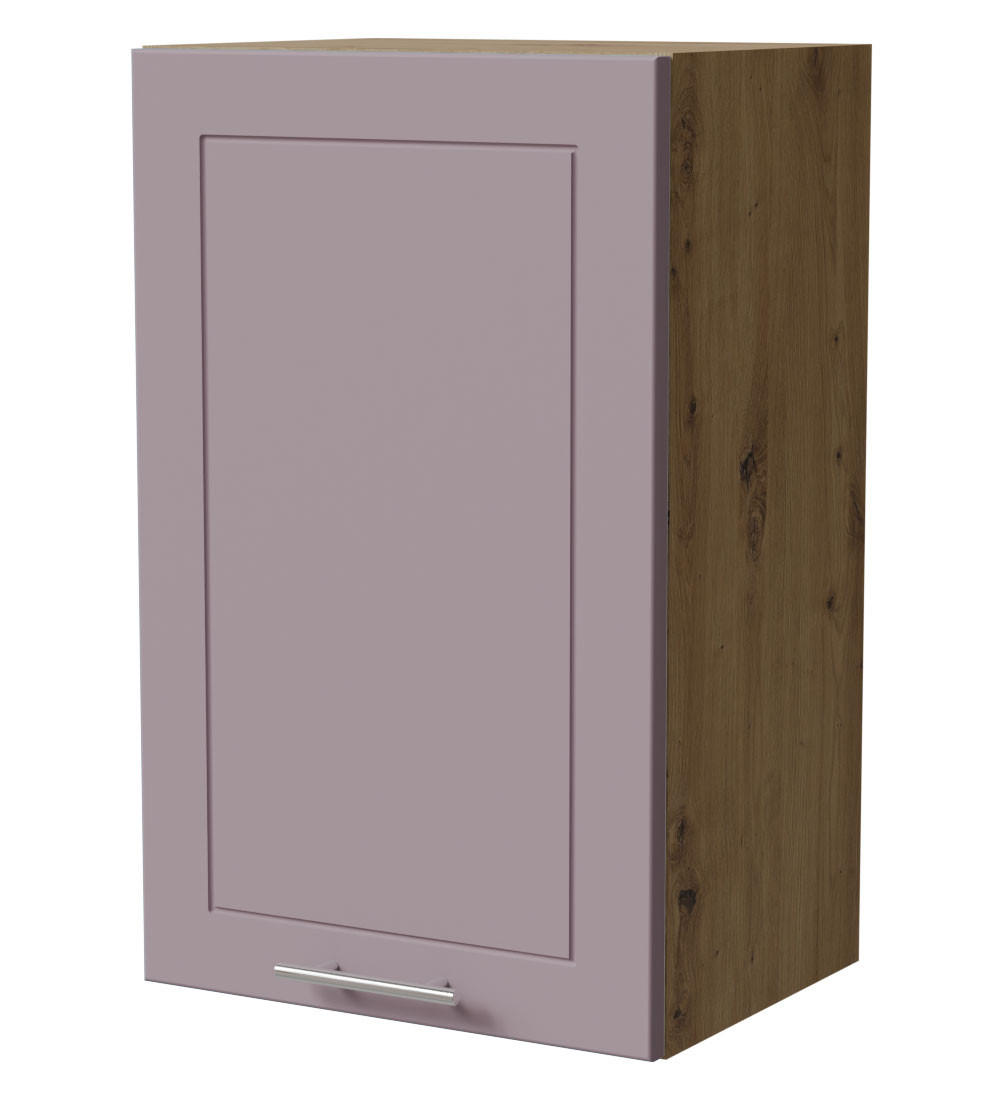 Feldmann-Wohnen Hängeschrank Violett, Eiche Artisan 45x72x32.5 cm
