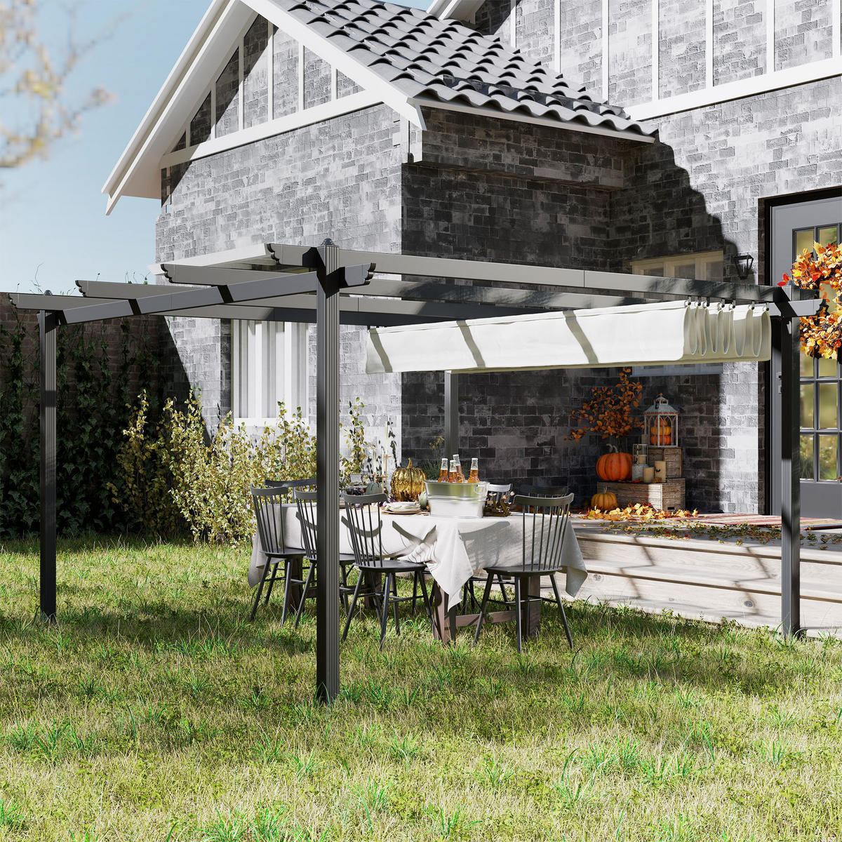 PAVILLON Weiß 1 Stück - Weiß, Metall (390/223/390cm) - GiPP