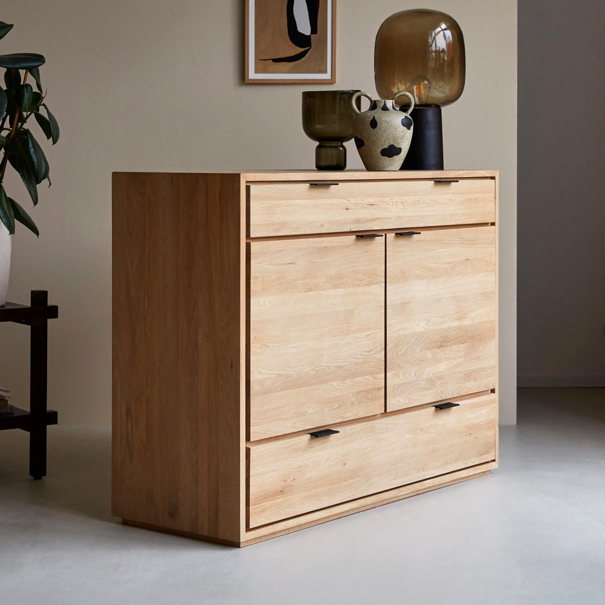 SIDEBOARD Senson Natur aus Eiche - Naturfarben, Holz (120/92/45cm) - Tikamoon