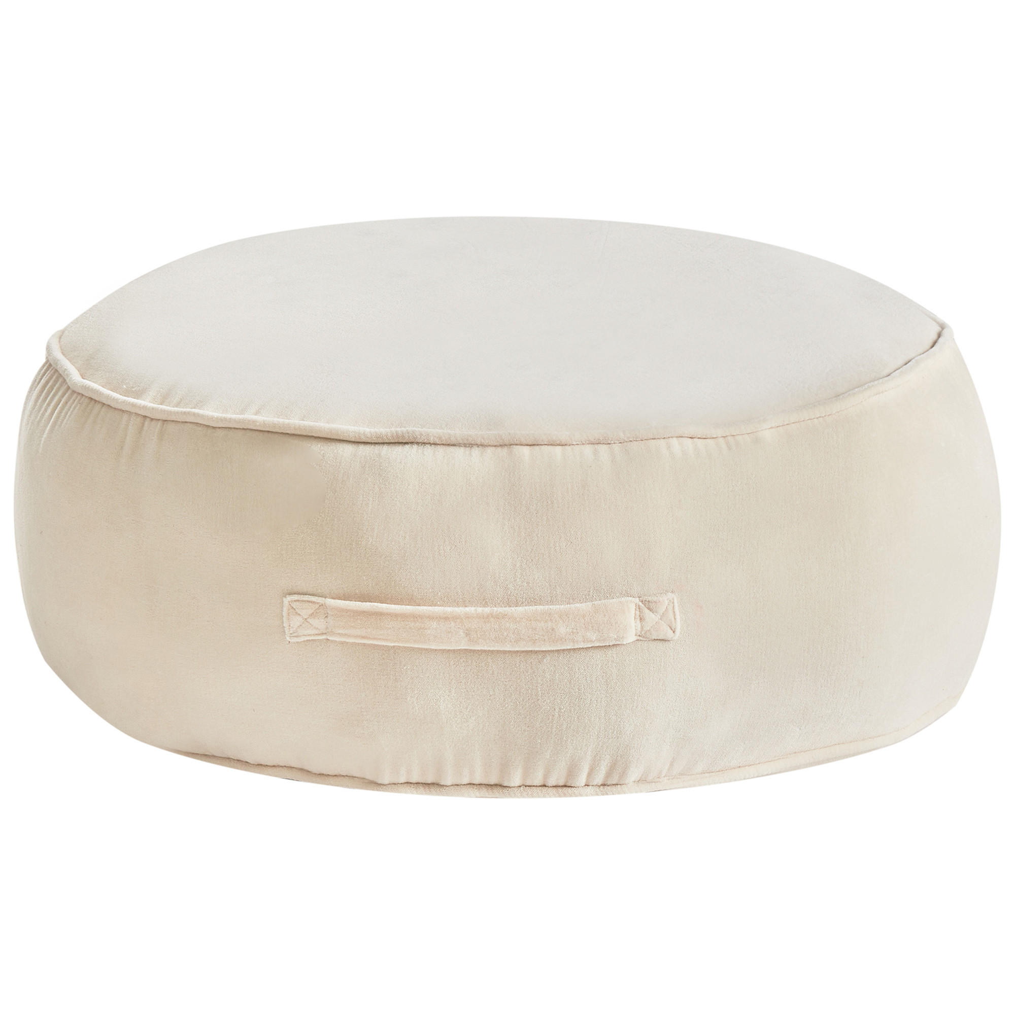 POUF Hellbeige Yulle - Beige, Textil (60/25/60cm) - Beliani