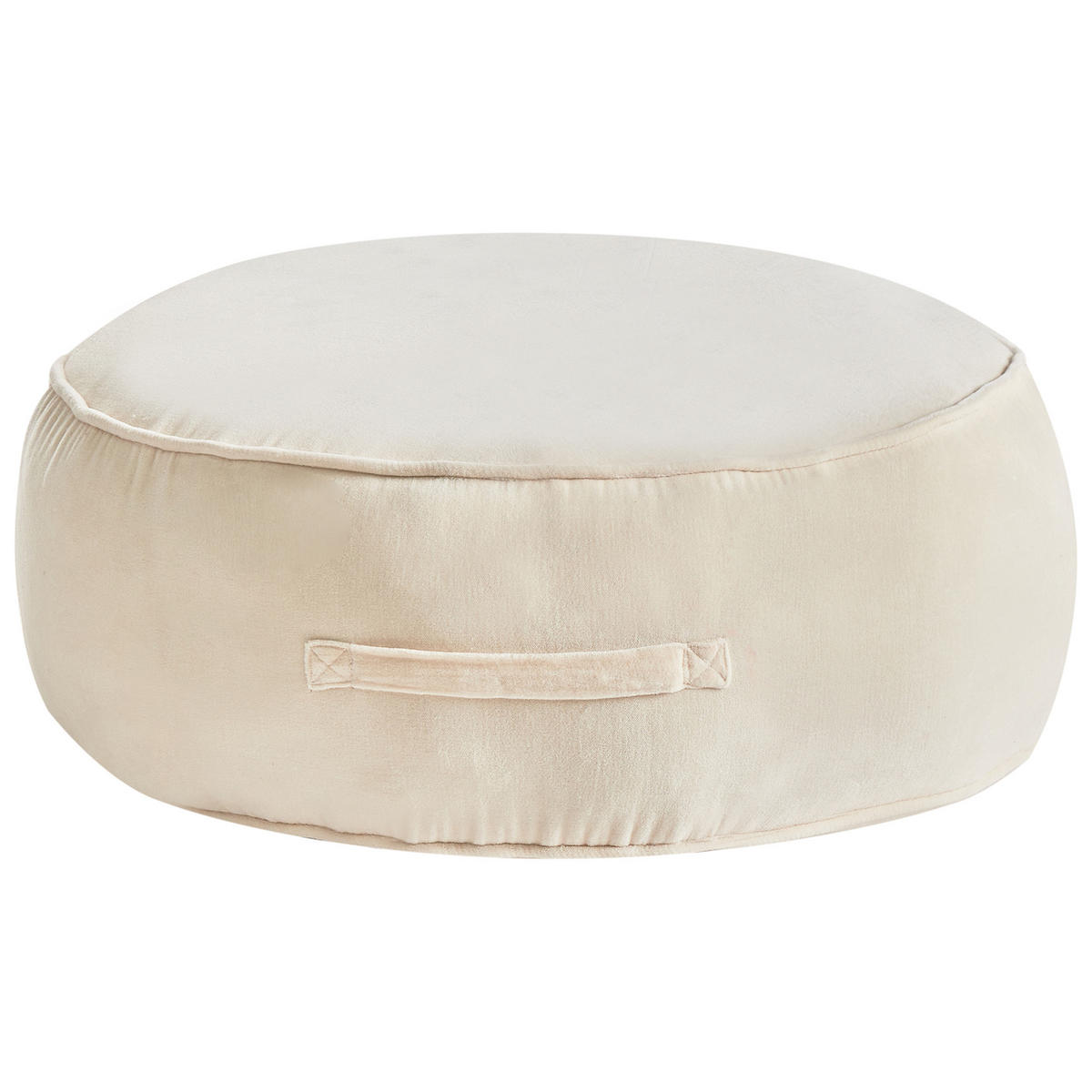 POUF Hellbeige Yulle - Beige, Textil (60/25/60cm) - Beliani
