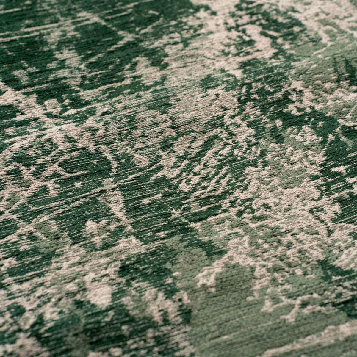 TEPPICH Dark Pine Mad Men Cracks 80/150 cm - Grün, Textil (80/150cm) - Louis De Poortere