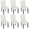 ESSZIMMERSTUHL Weiß 6er-Set - Weiß, Textil (43/90/56cm) - MCW