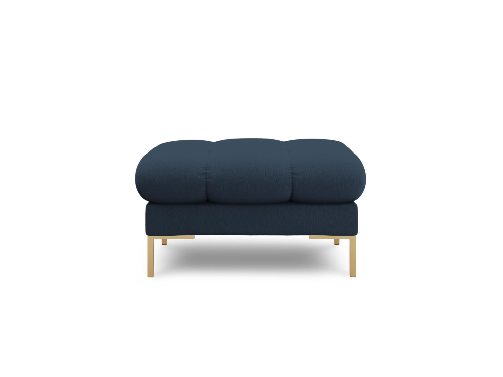 POUF Mamaia aus strukturiertem Stoff blau - Blau, Textil (60/41/60cm) - Micadoni