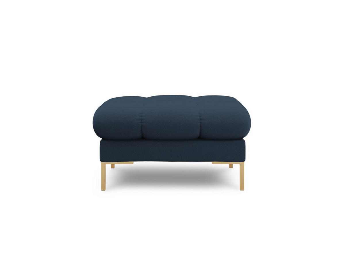 POUF Mamaia aus strukturiertem Stoff blau - Blau, Textil (60/41/60cm) - Micadoni