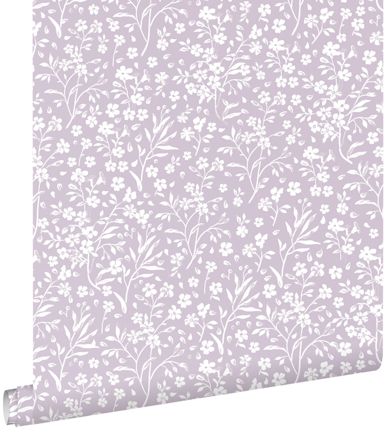 TAPETE Blumen 53 cm x 10.05 m - Lila, Papier (53/0.1cm) - ESTAhome