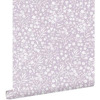 TAPETE Blumen 53 cm x 10.05 m - Lila, Papier (53/0.1cm) - ESTAhome