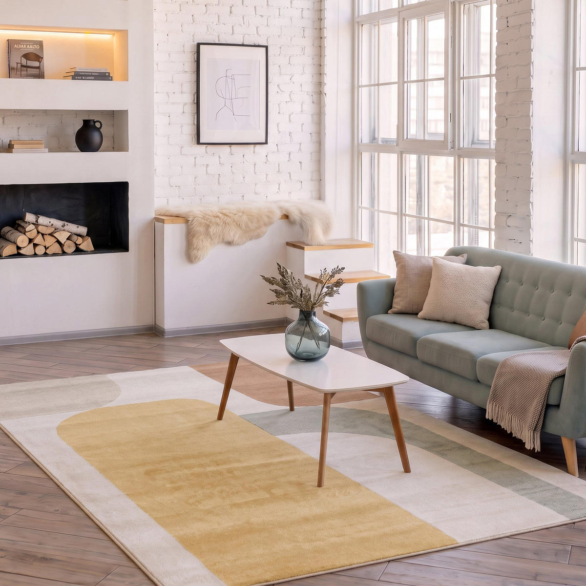 TEPPICH sehr weich pflegeleicht mehrfarbig - Multicolor, Textil (120/170cm) - AFK Living