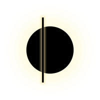 LED-WANDLAMPE Artus Schwarz Ø 40cm - Schwarz, Metall (40/40/40cm) - s.luce