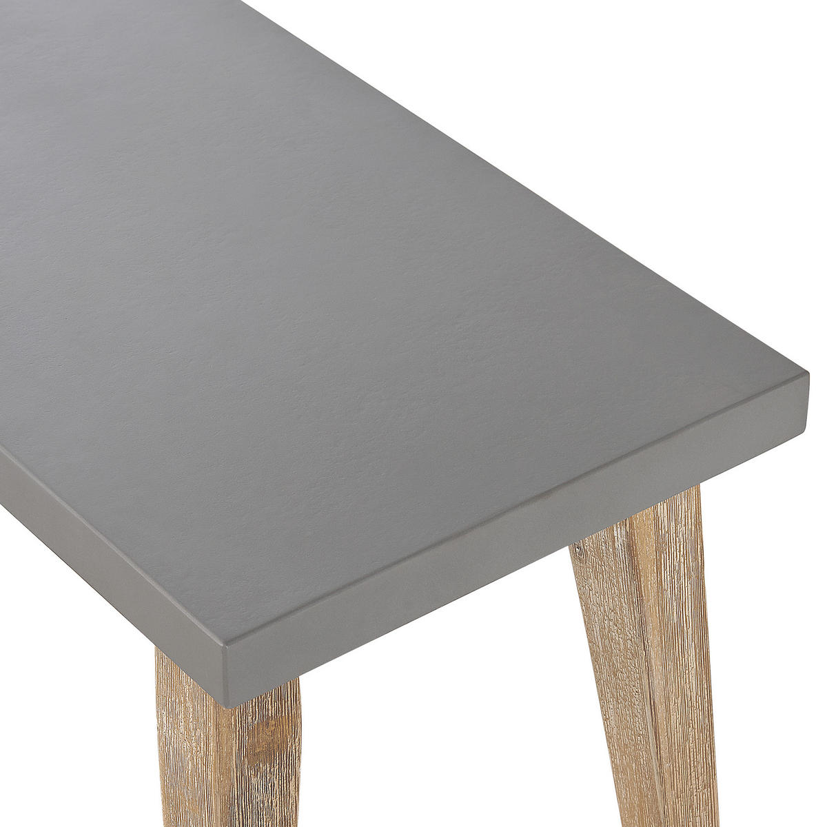 SITZBANK Beton/Akazienholz grau/heller Holzfarbton 160 cm Oria - Grau, Stein (160/45/40cm) - Beliani