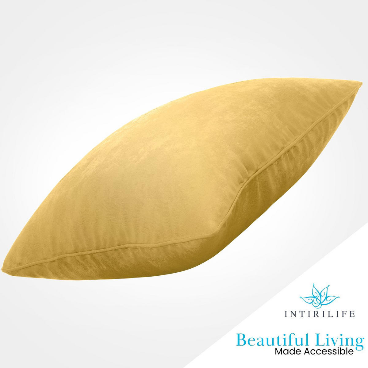 KISSENHÜLLEN-SET (2-tlg.) 40/40 cm (Gelb) - Gelb, Textil (40/40cm) - Intirilife