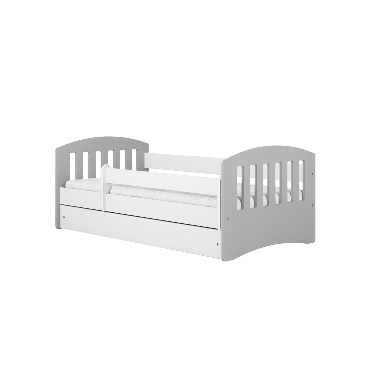 KINDERBETT CLASSIC mit Schublade ohne Matratze 90/65/164 - Grau, Holzwerkstoff (80/160cm) - RAUMHIRSCH FURNITURE