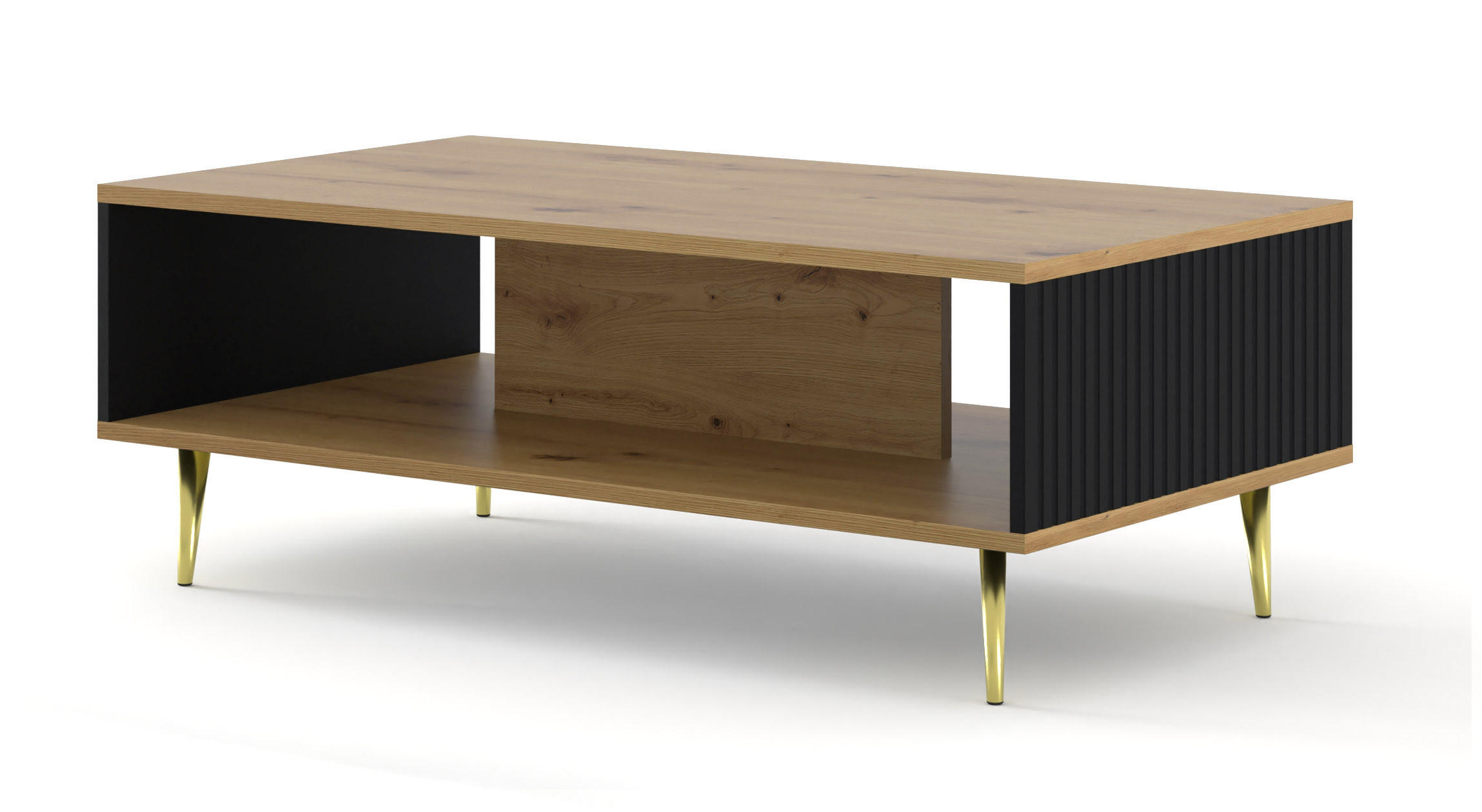 Raumhirsch Furniture Couchtisch Schwarz 90x43x60 cm