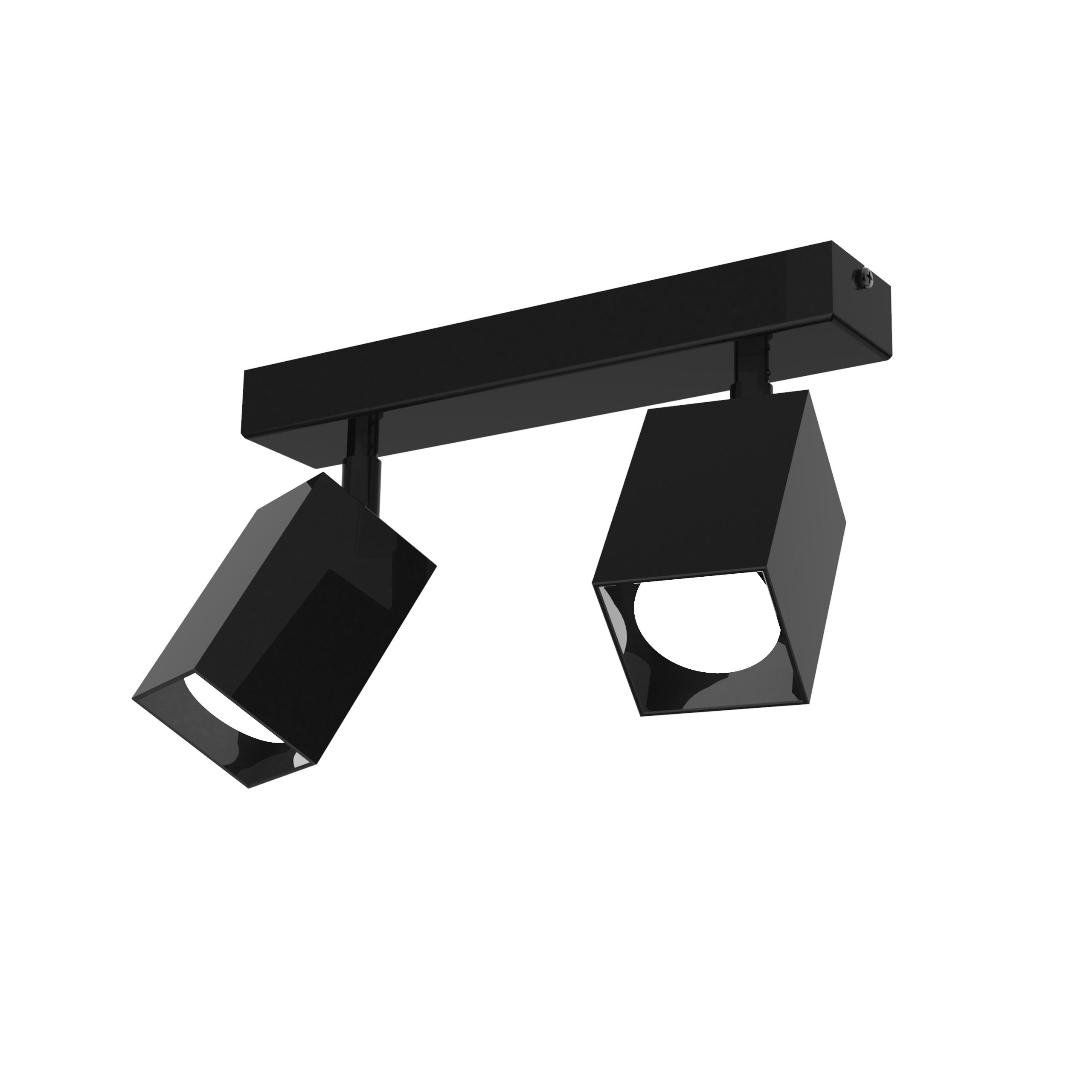 Lumicom Deckenleuchte Schwarz 27x18x6 cm