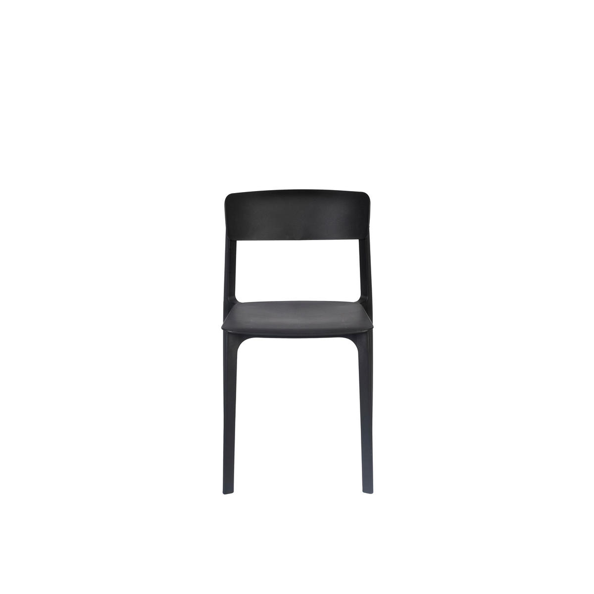 GARTENSTUHL Clive Schwarz - 4 er Set - Schwarz, Kunststoff (48/79/47cm) - Housecraft Living