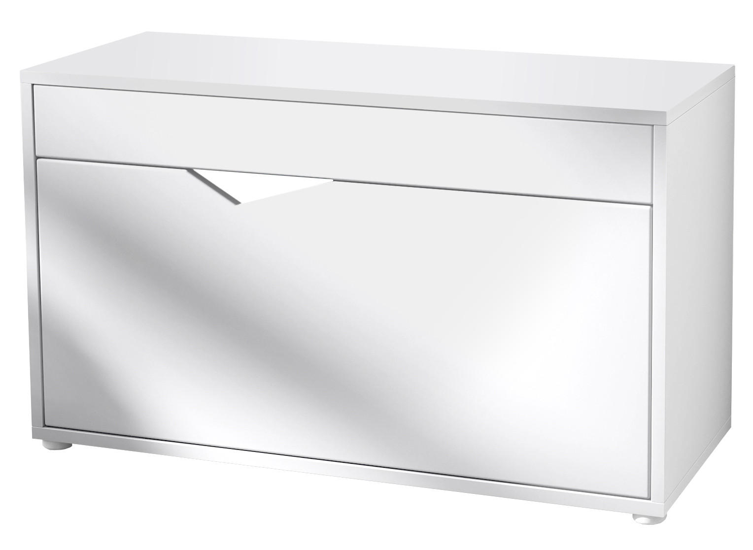 SCHUHSCHRANK Kolmio Weiß matt - Weiß, Holzwerkstoff (85/50/33cm) - Vladon