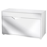 SCHUHSCHRANK Kolmio Weiß matt - Weiß, Holzwerkstoff (85/50/33cm) - Vladon