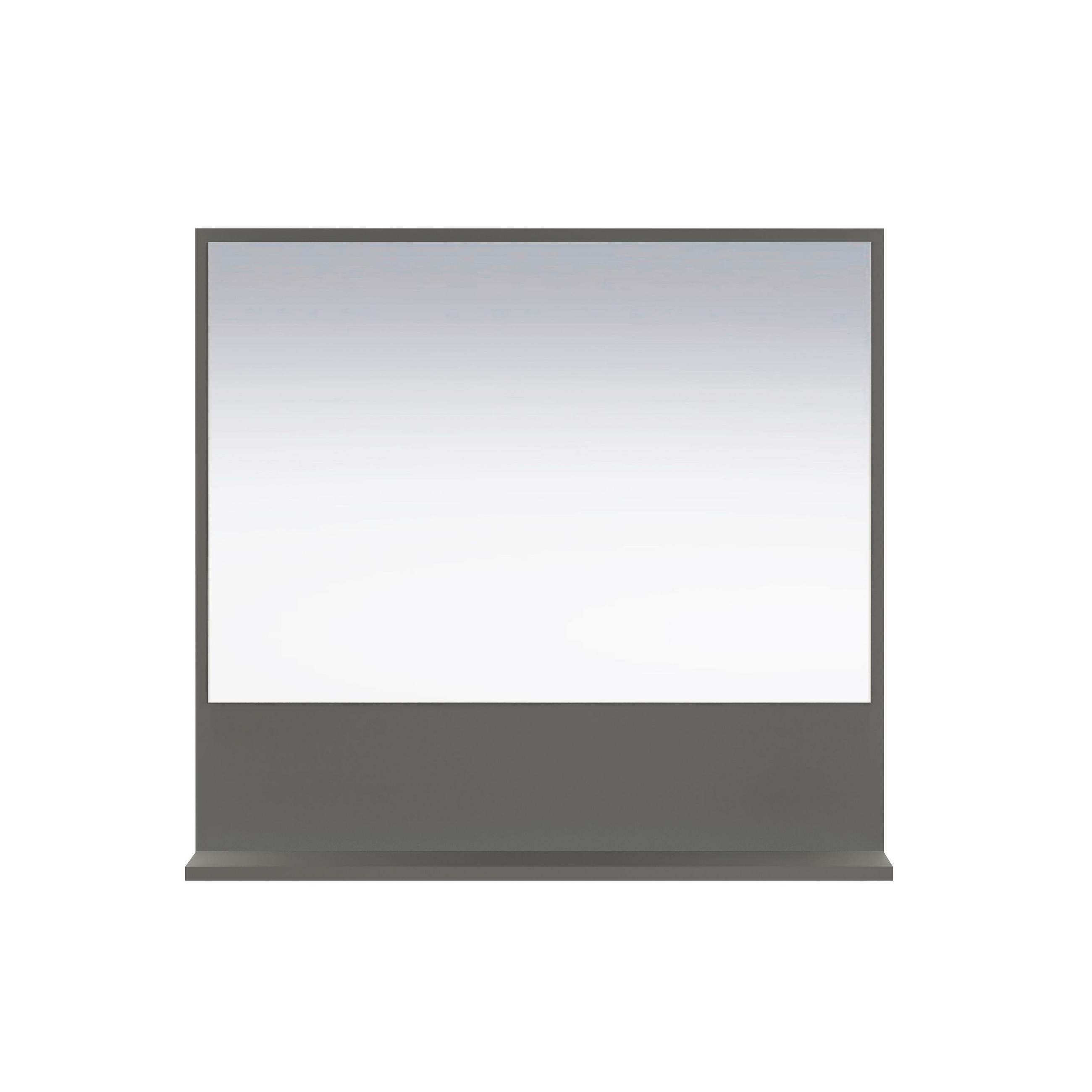 WANDSPIEGEL PureBliss Anthrazit - Anthrazit, Holzwerkstoff (80/74/14cm) - Trendteam