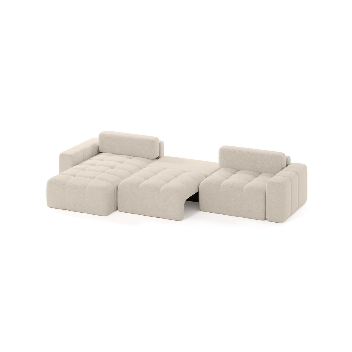 ECKSOFA RIFU SO 300x140 cm, Beige - Beige, Textil (346/185cm) - Fedve
