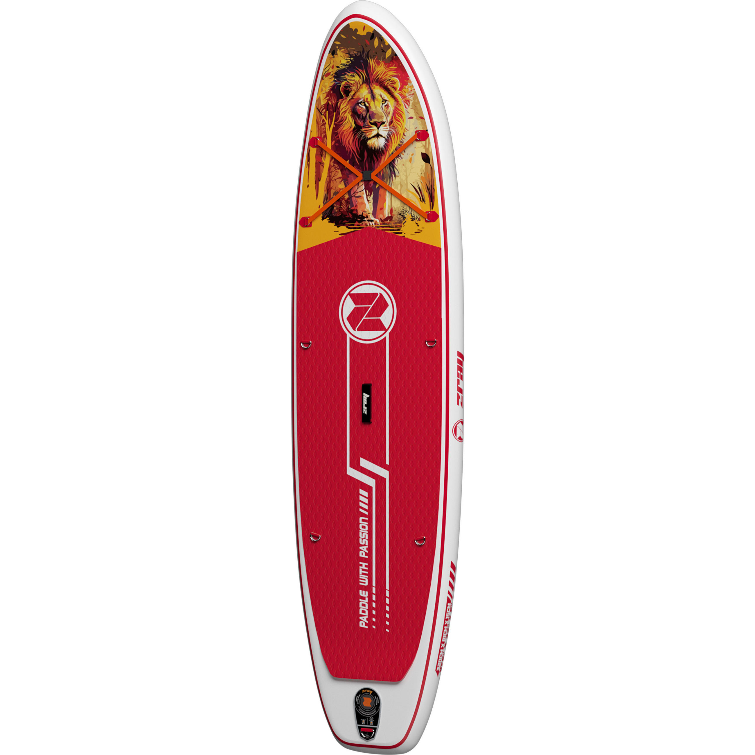 STAND-UP-PADDLE-BOARD ArtLeo SUP Komplettset 320 x 81 x 15 cm mit viel Zubehör - Rot, Kunststoff (320/81/15cm) - Zray