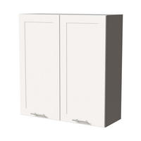 HÄNGESCHRANK Oslo W4/90 Grau / Weiß Matt 90 / 32,5 / 96cm - Weiß/Grau, Holz/Holzwerkstoff (90/96/32.5cm) - Feldmann-Wohnen