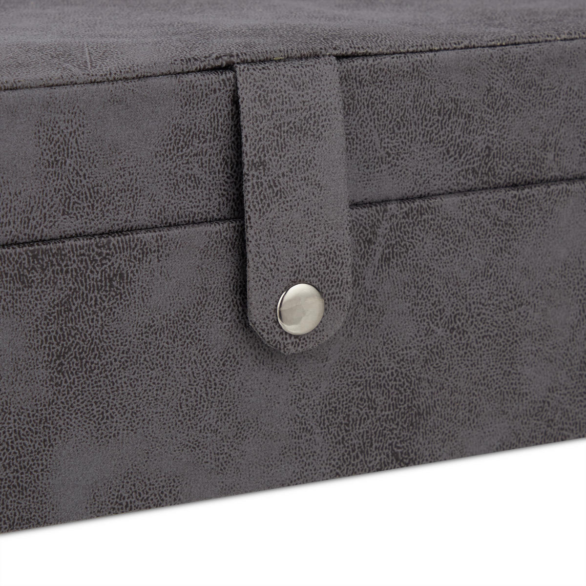 SCHMUCKKÄSTCHEN - Grau, Holzwerkstoff/Wellpappe (29/10/20cm) - Relaxdays