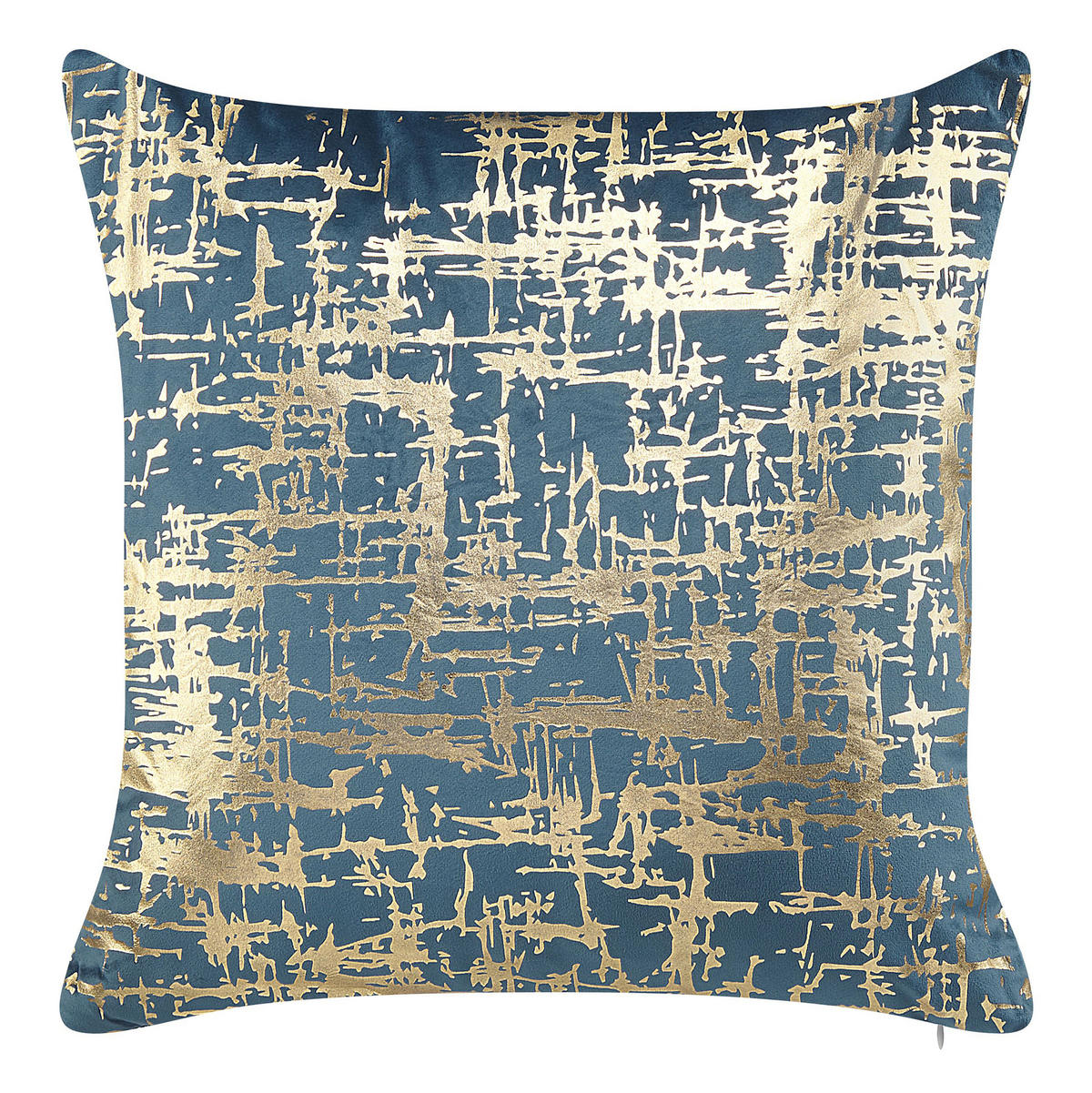 DEKOKISSEN 2er-Set Blau 45/45 cm Gardenia - Blau, Textil (45/45cm) - Beliani