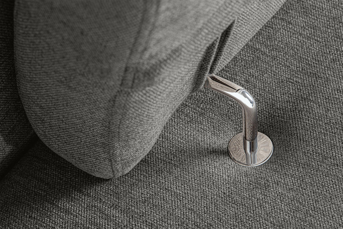 SCHLAFECKSOFA RATLO links 4/5-Sitzer mit Bettkasten, grau - Silberfarben/Grau, Textil (270/190cm) - KONSIMO®