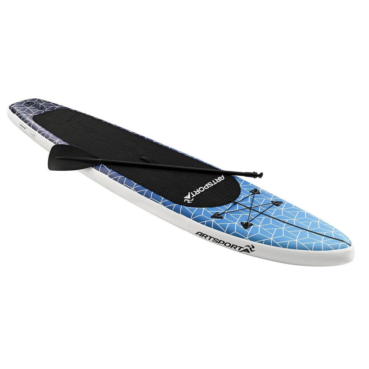 STAND UP Paddle Board Deep Ocean aufblasbar mit Tasche & Zubehör - Blau, Kunststoff (320/76.5/15cm) - Artsport