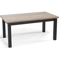 ESSTISCH Davidof rechteckig ausziehbar, Sonoma Eiche 120-160/80/76 cm - Schwarz/Braun, Holz/Holzwerkstoff (67/160/76cm) - WFL GROUP