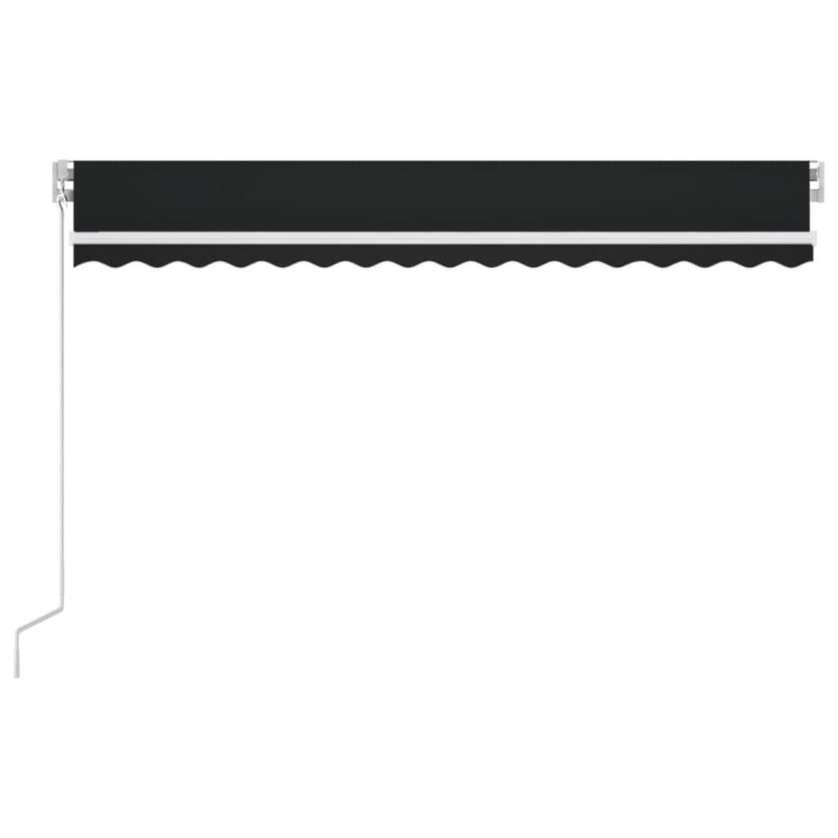 MARKISE Manuell Einziehbar 450x350 cm Anthrazit - Anthrazit, Metall (450/1/450cm) - furnicato