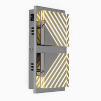 LED WANDLEUCHTE MIA Aluminium Silber - Silberfarben, Metall (15/6.5/29cm) - Esto